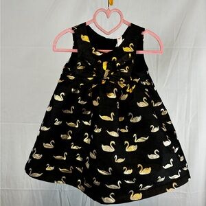 Cat&Jack sz2 gold and black shimmer holiday dress